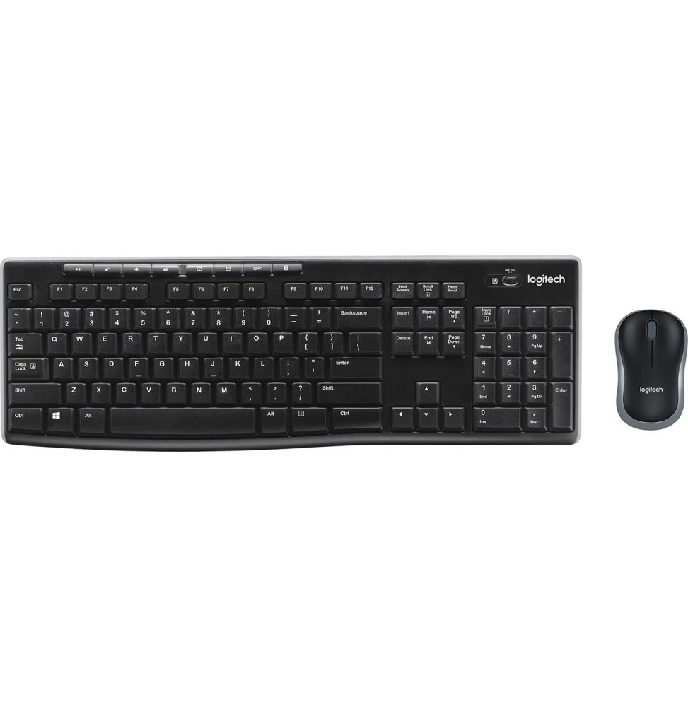 Logitech MK270 – Clavier et Souris Wireless Desktop, Kit Sans Fil