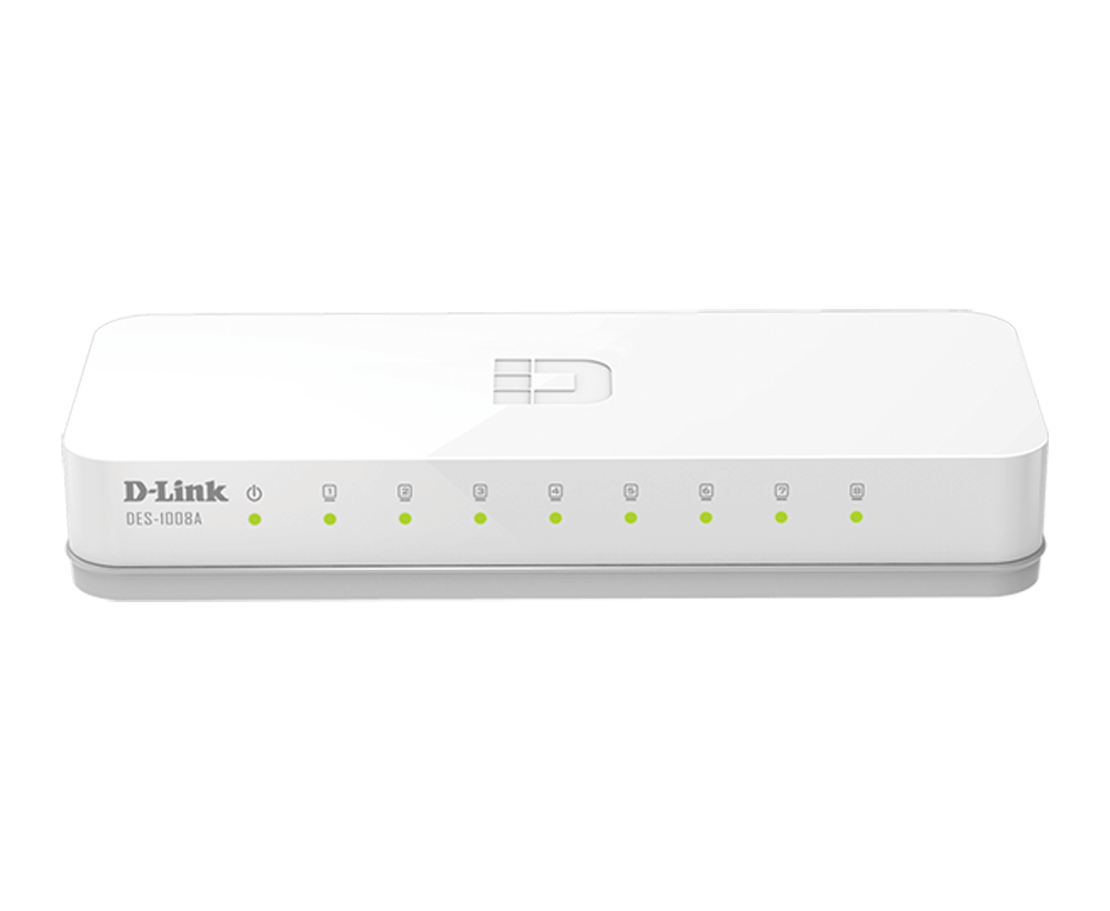D-Link DES-1008A 8 Port 10/100 Fast Ethernet Desktop Switch