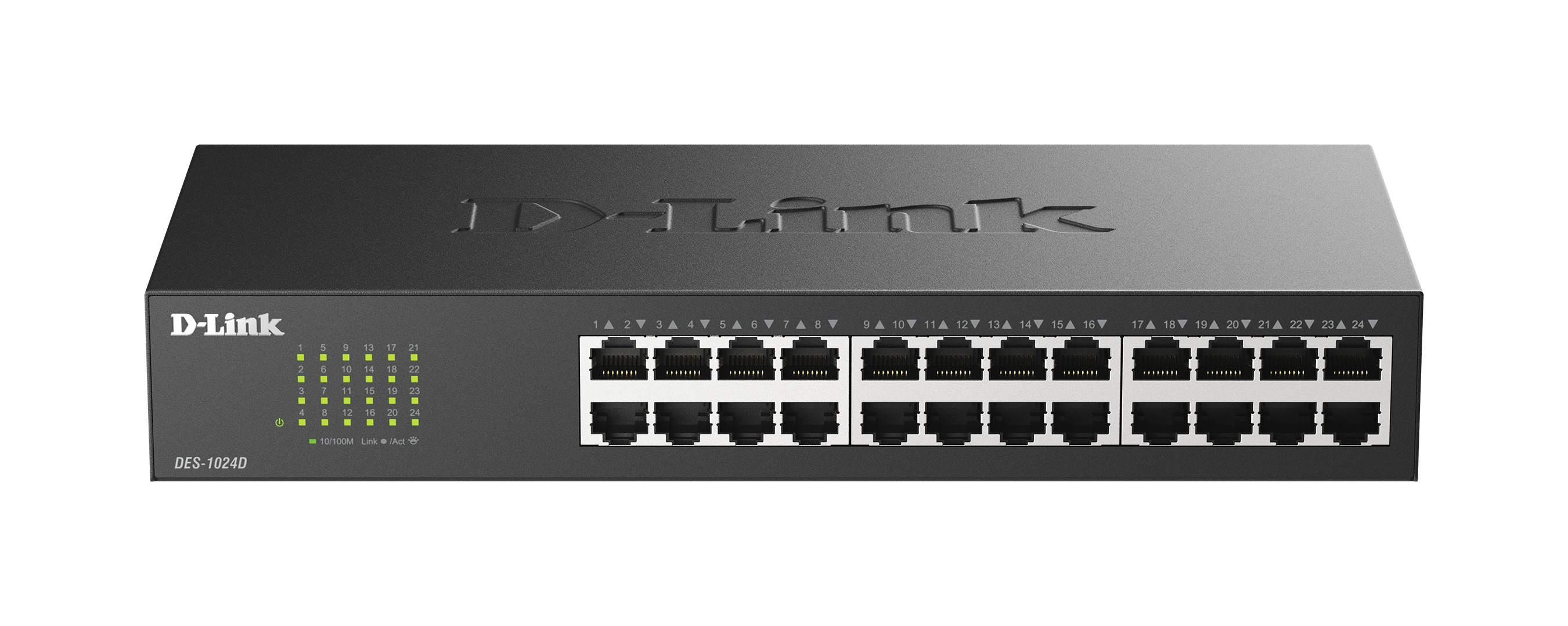  D-Link DES-1024D 24-Port Fast Ethernet Unmanaged Desktop Switch 